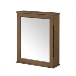 Home Decorators Collection Caville 24 in. W x 30 in. H Rectangular Brown Surface Mount Medicine Cabinet with Mirror in Almond Toffee -Makeup Mirrors Sales Store almond latte home decorators collection medicine cabinets with mirrors caville mc al c3 1000