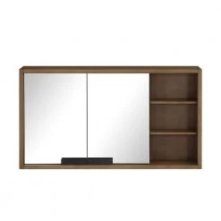 Home Decorators Collection Kordite 42 in. W x 24 in. H Rectangular Almond Latte Brown Surface Mount Medicine Cabinet with Mirror -Makeup Mirrors Sales Store almond latte home decorators collection medicine cabinets with mirrors kordite mc al e1 1000