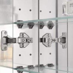 Home Decorators Collection Frankford 24 in. x 32 in. Recessed or Surface Mount Medicine Cabinet with Mirror -Makeup Mirrors Sales Store aluminum home decorators collection medicine cabinets with mirrors frankford 66 1000