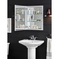 KOHLER Verdera 20 in. x 26 in. Recessed or Surface Mount Medicine Cabinet 13 KOHLER Verdera 20 in. x 26 in. Recessed or Surface Mount Medicine Cabinet -Makeup Mirrors Sales Store aluminum kohler medicine cabinets with mirrors k 99004 na 1d 1000