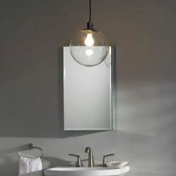 KOHLER 15 in. W x 26 in. H Single Door Recessed or Surface Mount Medicine Cabinet in Adonized Aluminum