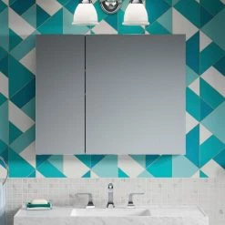 Makeup Mirrors Sales Store 10 KOHLER Maxstow 30 in. x 24 in. Aluminum Frameless Surface-Mount Soft Close Medicine Cabinet with Mirror