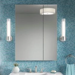 KOHLER Maxstow 30 in. x 40 in. Aluminum Frameless Surface-Mount Soft Close Medicine Cabinet with Mirror