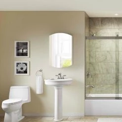 KOHLER Archer 20 in. x 31 in. Recessed or Surface Mount Soft Close Medicine Cabinet with Mirrored Door -Makeup Mirrors Sales Store aluminum kohler medicine cabinets with mirrors r79222 na a0 1000