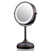 OVENTE 5.3 in. x 12.8 in. Tabletop Makeup Mirror in Antique Bronze -Makeup Mirrors Sales Store antique bronze ovente makeup mirrors mct70bz1x7x 64 1000