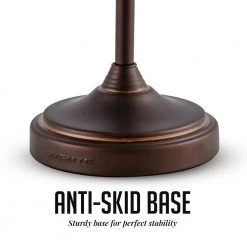 OVENTE Small Antique Bronze Lighted Mirror (13.2 in. H x 4.7 in. W), 1x, 7x Magnification -Makeup Mirrors Sales Store antique bronze ovente makeup mirrors mctr70abz1x7x 76 1000