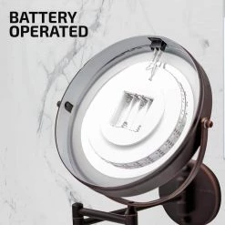 OVENTE 1.6 in. x 13.4 in. Makeup Mirror -Makeup Mirrors Sales Store antique bronze ovente makeup mirrors mfw85abz1x10x 44 1000