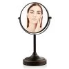 OVENTE 5.3 in. x 12.8 in. Tabletop Makeup Mirror in Antique Bronze -Makeup Mirrors Sales Store antique bronze ovente makeup mirrors mnlct70abz1x7x 64 1000