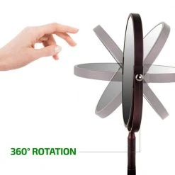 OVENTE 5.5 in. x 14.4 in. Tabletop Makeup Mirror in Antique Bronze -Makeup Mirrors Sales Store antique bronze ovente makeup mirrors mnldt70abz1x5x 1f 1000