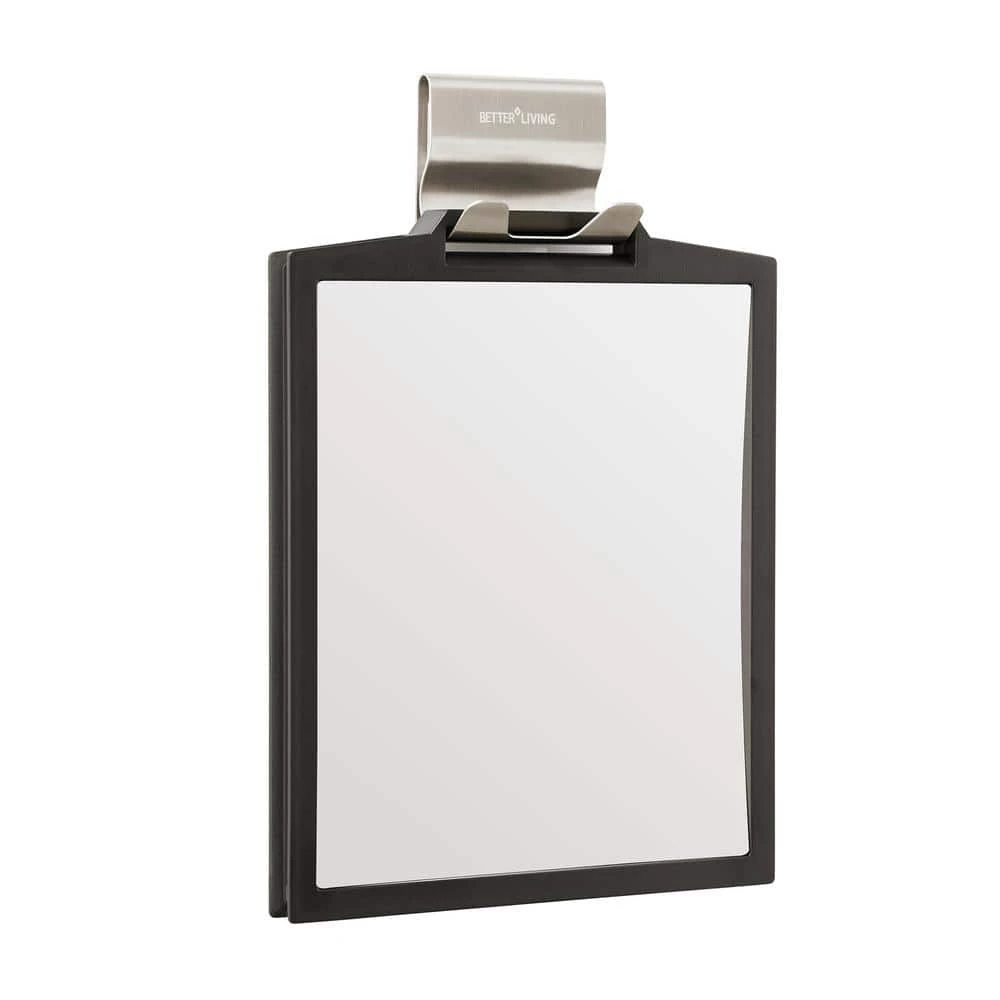 Better Living 7.125 in. x 10.5 in. Magnifying Handheld Makeup Mirror in Black 4 Better Living 7.125 in. x 10.5 in. Magnifying Handheld Makeup Mirror in Black - Image 2