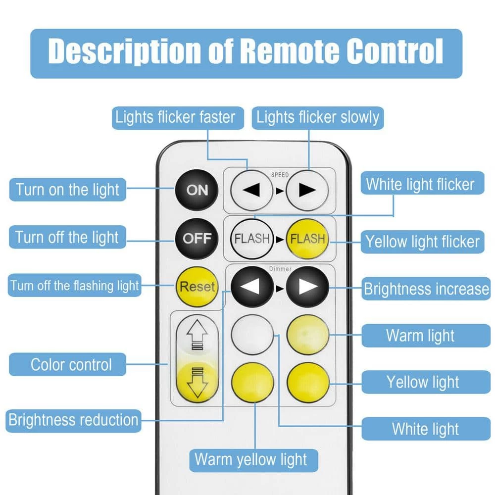 Gymax Hollywood Vanity Lighted Makeup Mirror Remote Control 4 Color Dimming Black 9 Gymax Hollywood Vanity Lighted Makeup Mirror Remote Control 4 Color Dimming Black - Image 7