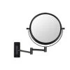 Unbranded 8 in. X 8 in. Small Round Magnifying Wall Mounted Bathroom Makeup Mirror in Adjustable 1x/10x Magnification -Makeup Mirrors Sales Store black makeup mirrors chuchu xb480 64 1000
