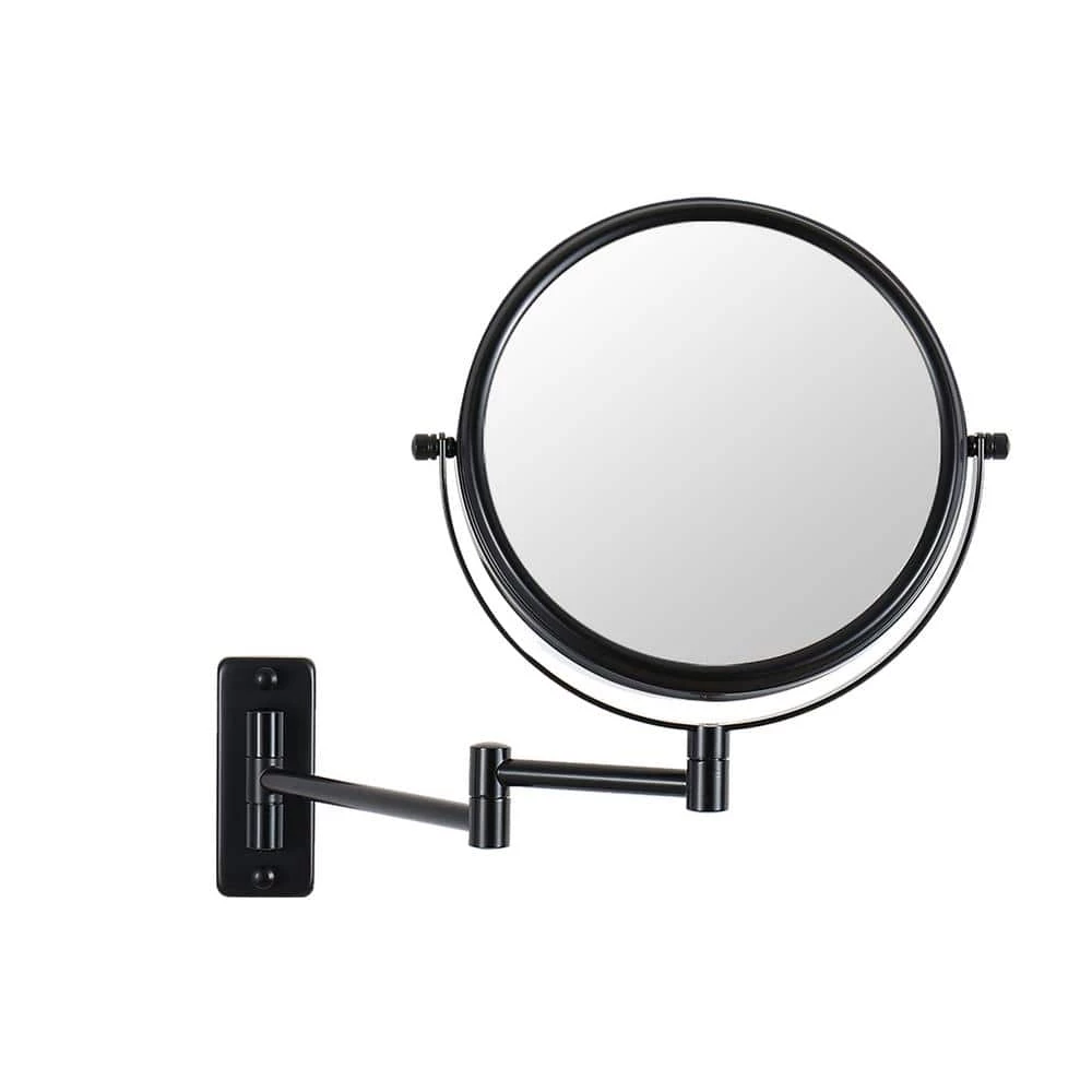 Unbranded 8 in. X 8 in. Small Round Magnifying Wall Mounted Bathroom Makeup Mirror in Adjustable 1x/10x Magnification 3 Unbranded 8 in. X 8 in. Small Round Magnifying Wall Mounted Bathroom Makeup Mirror in Adjustable 1x/10x Magnification