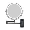 Unbranded 8 in. x 8 in. Small Round Magnifying Adjustable 1x/10x Magnification LED Lights Wall Mounted Bathroom Makeup Mirror 2 Unbranded 8 in. x 8 in. Small Round Magnifying Adjustable 1x/10x Magnification LED Lights Wall Mounted Bathroom Makeup Mirror -Makeup Mirrors Sales Store black makeup mirrors chuchu xb485 64 1000