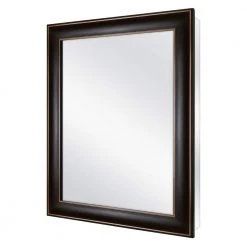 Home Decorators Collection 24 in. x 30 in. Fog Free Recessed or Surface Mount Medicine Cabinet in Oil Rubbed Bronze with Mirror -Makeup Mirrors Sales Store bronze home decorators collection medicine cabinets with mirrors 83016 40 1000