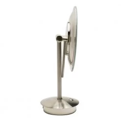 ALFI BRAND 9 in. x 14.25 in. Lighted Tabletop Makeup Mirror in Brushed Nickel 11 ALFI BRAND 9 in. x 14.25 in. Lighted Tabletop Makeup Mirror in Brushed Nickel -Makeup Mirrors Sales Store brushed nickel alfi brand makeup mirrors abm9fled bn 1f 1000