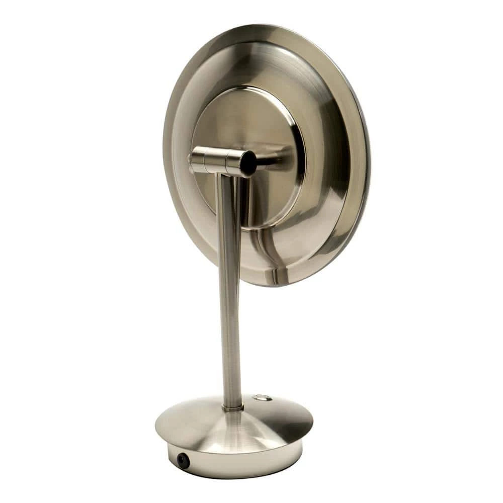 ALFI BRAND 9 in. x 14.25 in. Lighted Tabletop Makeup Mirror in Brushed Nickel 8 ALFI BRAND 9 in. x 14.25 in. Lighted Tabletop Makeup Mirror in Brushed Nickel - Image 6