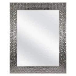 Home Decorators Collection 24 in. W x 30 in. H Fog Free Framed Recessed or Surface Mount Bathroom Medicine Cabinet in Brushed Nickel