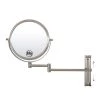 Unbranded 8 in. W x 8 in. H Round Moving Up and Down Magnifying Adjustable Wall Bathroom Makeup Mirror in Brushed Nickel 2 Unbranded 8 in. W x 8 in. H Round Moving Up and Down Magnifying Adjustable Wall Bathroom Makeup Mirror in Brushed Nickel -Makeup Mirrors Sales Store brushed nickel makeup mirrors ls8d w bn 64 1000