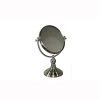 ORE International 5 in. x 14 in. Free Standing Round X3 Magnify Makeup Mirror -Makeup Mirrors Sales Store brushed silver ore international makeup mirrors mgk807 3 64 1000