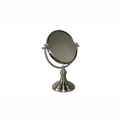 ORE International 5.5 in. x 14 in. Free Standing Round X7 Magnify Makeup Mirror