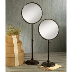 Tripar 8.63 in. x 19.1 in. Tabletop Makeup Mirror in Burnished Dark Brown -Makeup Mirrors Sales Store burnished dark brown tripar makeup mirrors 42855 e1 1000