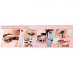 Unbranded 8 in. W x 8 in. H Small Round 2-Side 1X/10X Magnifying, LED light, USB Charge Bathroom Makeup Mirror in Chrome -Makeup Mirrors Sales Store chrome finish makeup mirrors aybszhd1682 76 1000