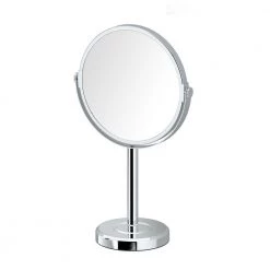 Gatco Latitude II Minimalist 12.5 in. Countertop 3x Magnification Makeup Mirror in Chrome