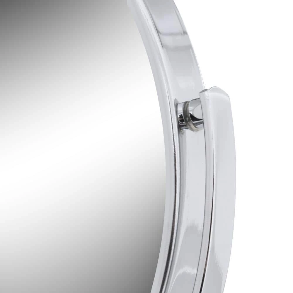 Jerdon 8 in. Dia Bi-View Wall Mount Makeup Mirror in Chrome 4 Jerdon 8 in. Dia Bi-View Wall Mount Makeup Mirror in Chrome - Image 2