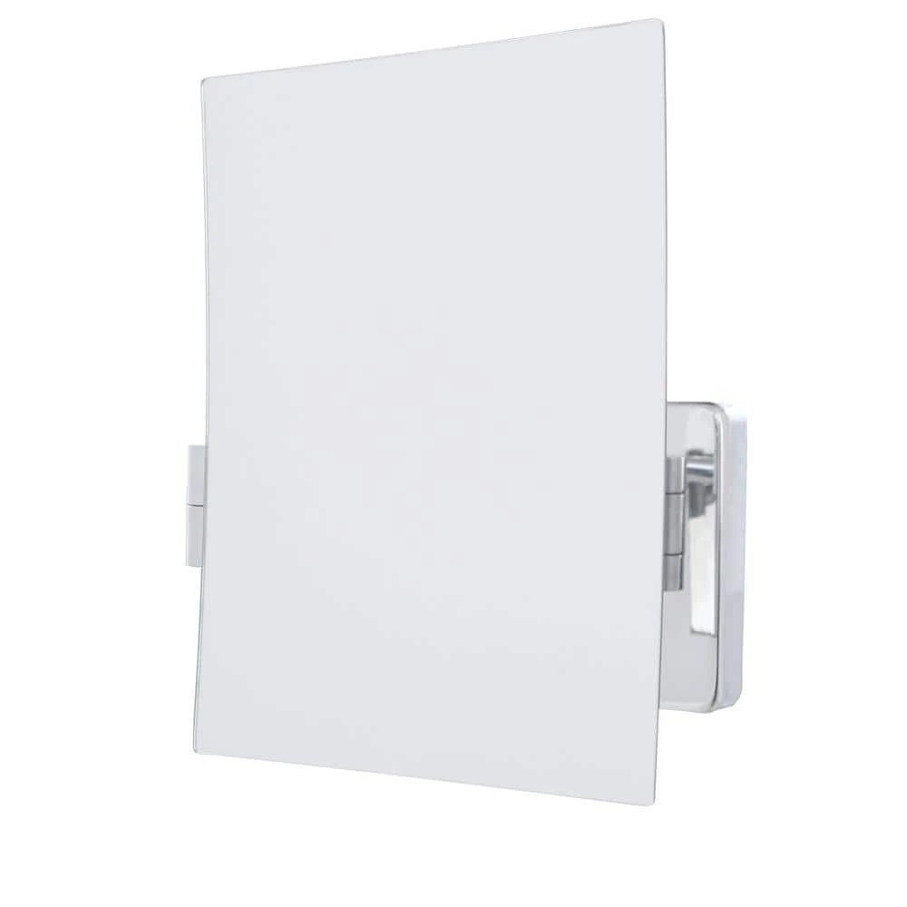 Jerdon 9 in. x 10 in. Wall Makeup Mirror in Chrome 5 Jerdon 9 in. x 10 in. Wall Makeup Mirror in Chrome - Image 3