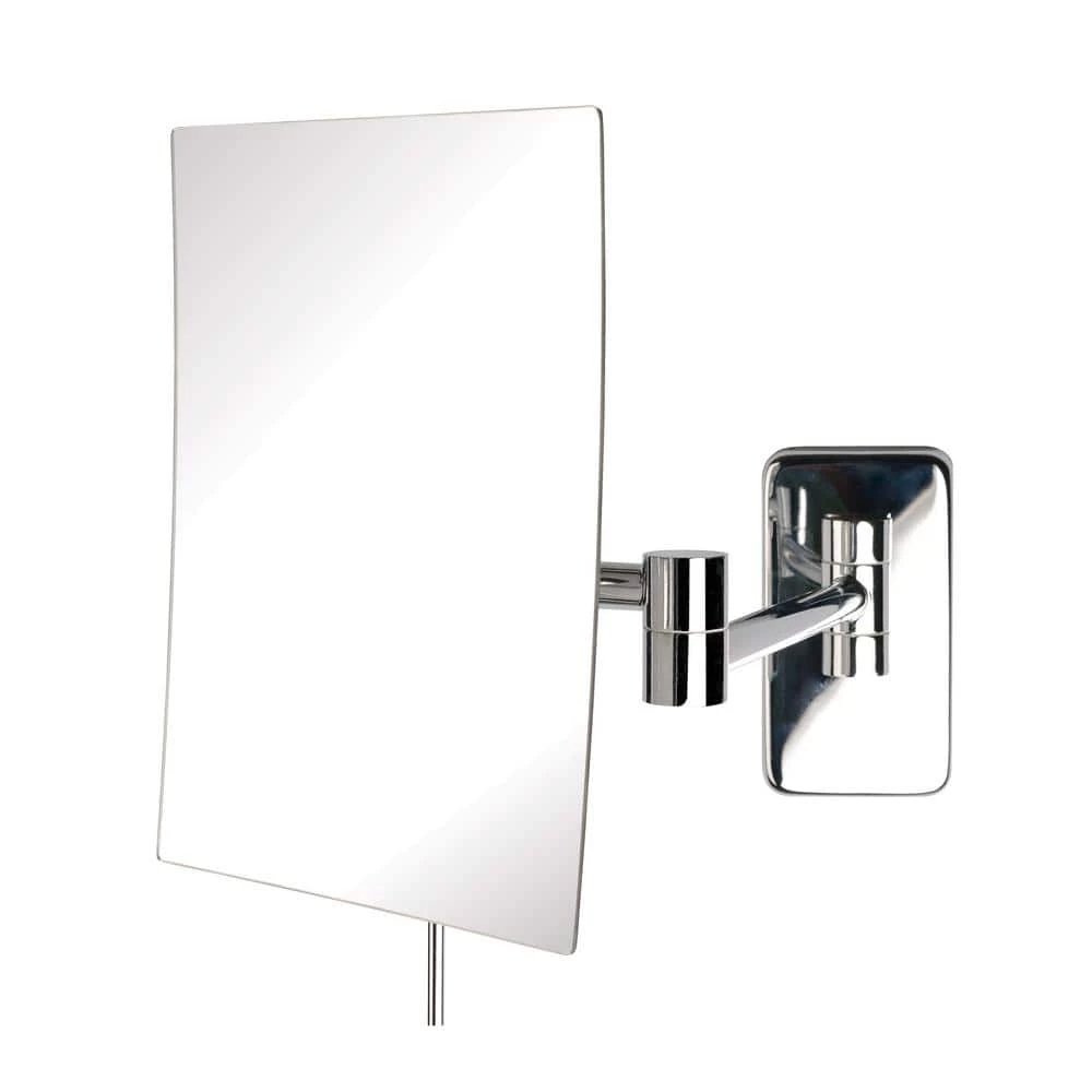 Jerdon 9 in. x 10 in. Wall Makeup Mirror in Chrome 3 Jerdon 9 in. x 10 in. Wall Makeup Mirror in Chrome