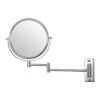 Unbranded 8 in. X 8 in. Small Round Magnifying Freestanding Bathroom Makeup Mirror in Adjustable 1x/10x Magnification -Makeup Mirrors Sales Store chrome makeup mirrors chuchu xb479 64 1000