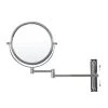 Unbranded 8.01 in. X 8.01 in. Small Round Magnifying Wall Mounted Bathroom Makeup Mirror in Adjustable 1x/10x Magnification -Makeup Mirrors Sales Store chrome makeup mirrors chuchu xb482 64 1000