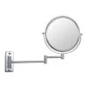 Unbranded 8 in. W X 8 in. H Round Magnifying Adjustable Freestanding Bathroom Makeup Mirror in Chrome 2 Unbranded 8 in. W X 8 in. H Round Magnifying Adjustable Freestanding Bathroom Makeup Mirror in Chrome -Makeup Mirrors Sales Store chrome makeup mirrors ls8k w ce 64 1000