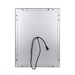 Unbranded 24 in. W x 32 in. H Bathroom Makeup Mirror LED Lighted Bathroom with Mirror in Chrome -Makeup Mirrors Sales Store chrome makeup mirrors m820 1mirror 4f 1000