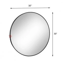 Unbranded 30 in. W 30 in. H Frameless Telescopic Wall Mount Bathroom Makeup Mirror -Makeup Mirrors Sales Store chrome makeup mirrors m820 mirror ro 66 1000