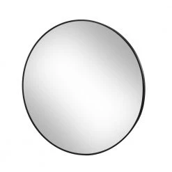 Unbranded 30 in. W 30 in. H Round Framed Telescopic Wall Mount Bathroom Makeup Mirror -Makeup Mirrors Sales Store chrome makeup mirrors m91 round mirro 1f 1000