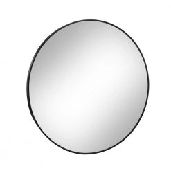 Unbranded 30 in. W 30 in. H Round Framed Telescopic Wall Mount Bathroom Makeup Mirror -Makeup Mirrors Sales Store chrome makeup mirrors m91 round mirro 4f 1000