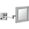 Nameeks Glimmer 8 in. x 8 in. Wall Mounted LED 3x Square Makeup Mirror in Chrome Finish -Makeup Mirrors Sales Store chrome nameeks makeup mirrors nameeks ar7701 cr 3x 64 1000