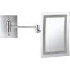 Nameeks Glimmer 6.3 in. x 8.7 in. Wall Mounted LED 3x Rectangle Makeup Mirror in Chrome Finish -Makeup Mirrors Sales Store chrome nameeks makeup mirrors nameeks ar7702 cr 3x 64 1000