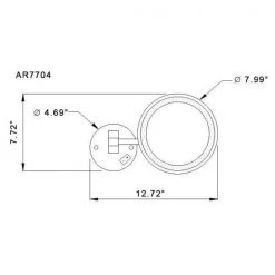 Nameeks Glimmer 8 in. x 8 in. Wall Mounted LED 3x Round Makeup Mirror in Chrome Finish -Makeup Mirrors Sales Store chrome nameeks makeup mirrors nameeks ar7704 cr 3x c3 1000