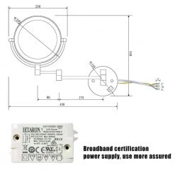 Whatseaso 13.50 in. W x 8.00 in. H Small Round Magnifying Wall Mount Bathroom Makeup Mirror in Chrome -Makeup Mirrors Sales Store chrome whatseaso makeup mirrors lnn mr110502501 c3 1000