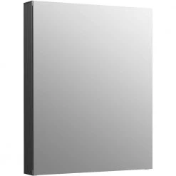 KOHLER Maxstow 20 in. x 24 in. Surface-Mount Medicine Cabinet with Mirror in Dark Anodized Aluminum