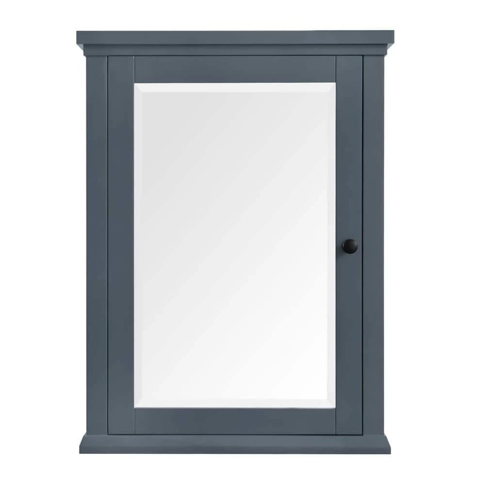 Home Decorators Collection Merryfield 24 in. W x 32 in. H Framed Surface-Mount Bathroom Medicine Cabinet in Dark Blue-Gray 3 Home Decorators Collection Merryfield 24 in. W x 32 in. H Framed Surface-Mount Bathroom Medicine Cabinet in Dark Blue-Gray