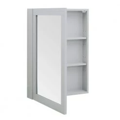 Home Decorators Collection Sturgess 24 in. W x 32 in. H Rectangular Dove Gray Wood Framed Surface Mount Medicine Cabinet with Mirror -Makeup Mirrors Sales Store dove gray home decorators collection medicine cabinets with mirrors 19111 mc24 dg 77 1000