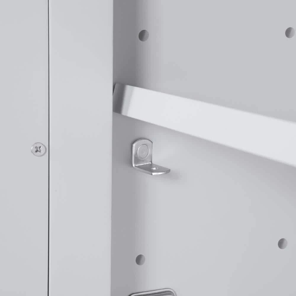 Home Decorators Collection Aberdeen 24 in. x 27 in. Surface Mount Medicine Cabinet in Dove Gray 7 Home Decorators Collection Aberdeen 24 in. x 27 in. Surface Mount Medicine Cabinet in Dove Gray - Image 5