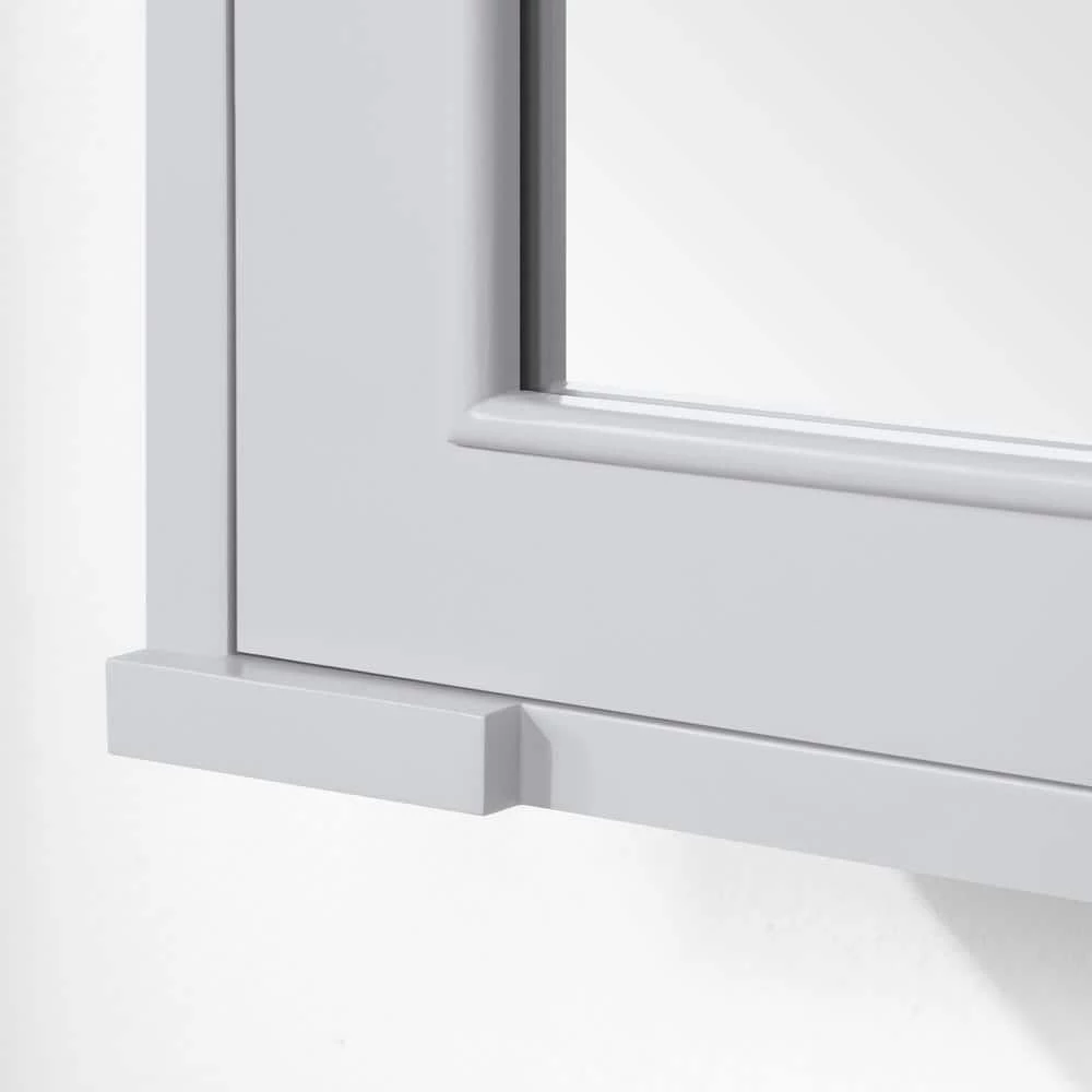 Home Decorators Collection Aberdeen 24 in. x 27 in. Surface Mount Medicine Cabinet in Dove Gray 5 Home Decorators Collection Aberdeen 24 in. x 27 in. Surface Mount Medicine Cabinet in Dove Gray - Image 3