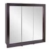 Design House Ventura 36 in. W x 30 in. H x 6 in. D Framed Tri-View Surface-Mount Bathroom Medicine Cabinet in Espresso -Makeup Mirrors Sales Store espresso design house medicine cabinets with mirrors 541359 esp 64 1000