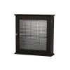 Teamson Home Chesterfield 18.5 in. W x 18.5 in. H x 5.5 D Removable Wooden Medicine Cabinet with Waffle Glass Door- Espresso -Makeup Mirrors Sales Store espresso teamson home medicine cabinets without mirrors hd16193 64 1000