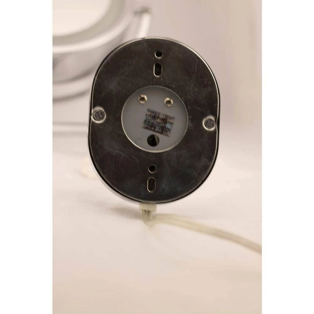 Jerdon 15 in. L x10 in. Lighted Wall Makeup Mirror in Bright Brass 9 Jerdon 15 in. L x10 in. Lighted Wall Makeup Mirror in Bright Brass - Image 7